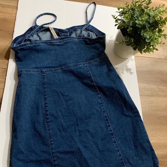 Mini Denim Dress button down - Picture 6 of 6